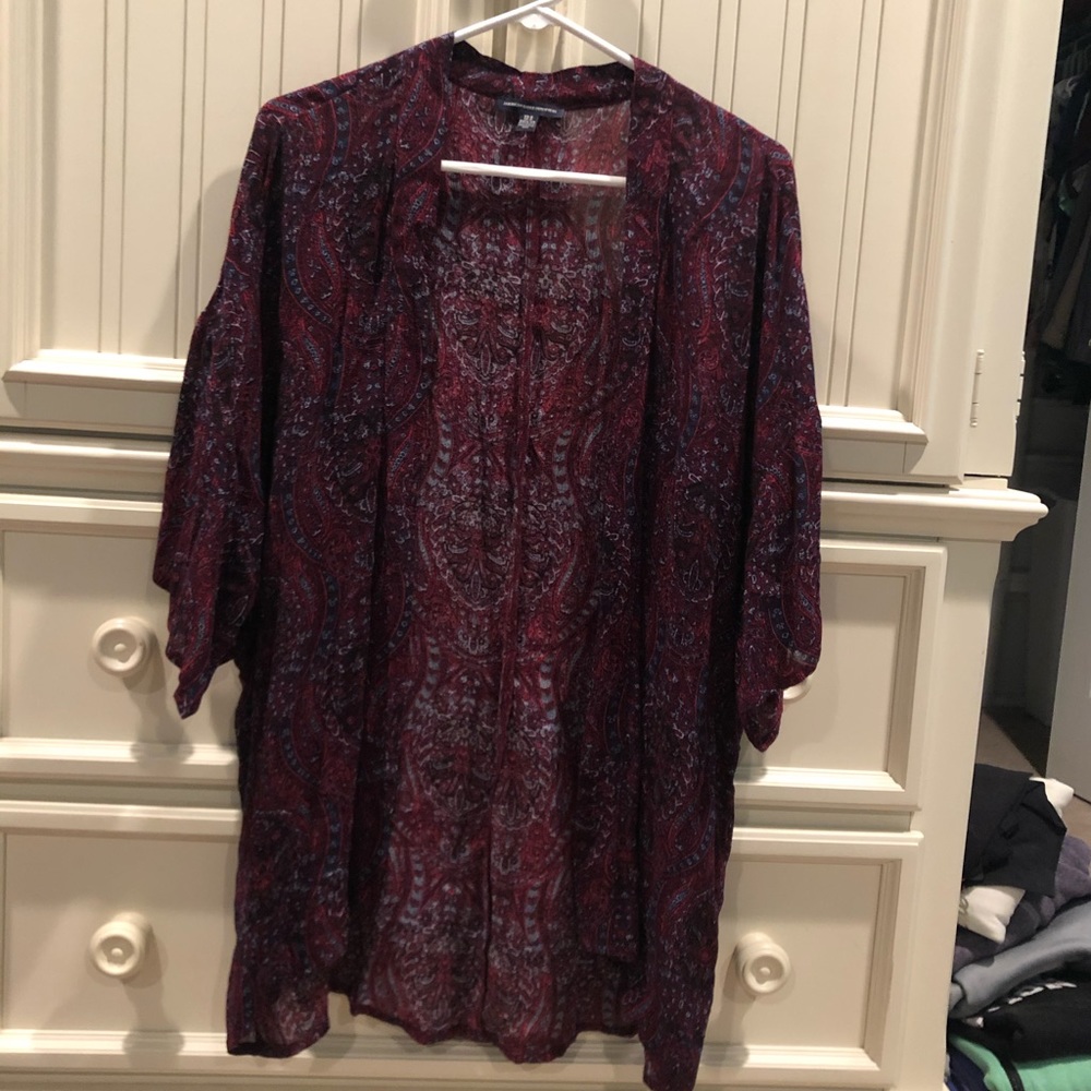 AE Maroon Bohemian Cardigan
